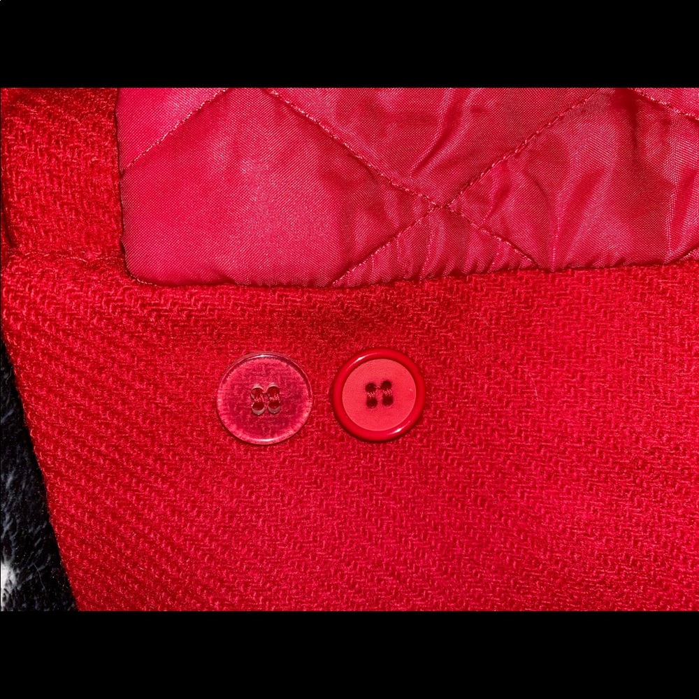 1970s Pendleton Red Wool Coat With Toggle Buttons - image 5